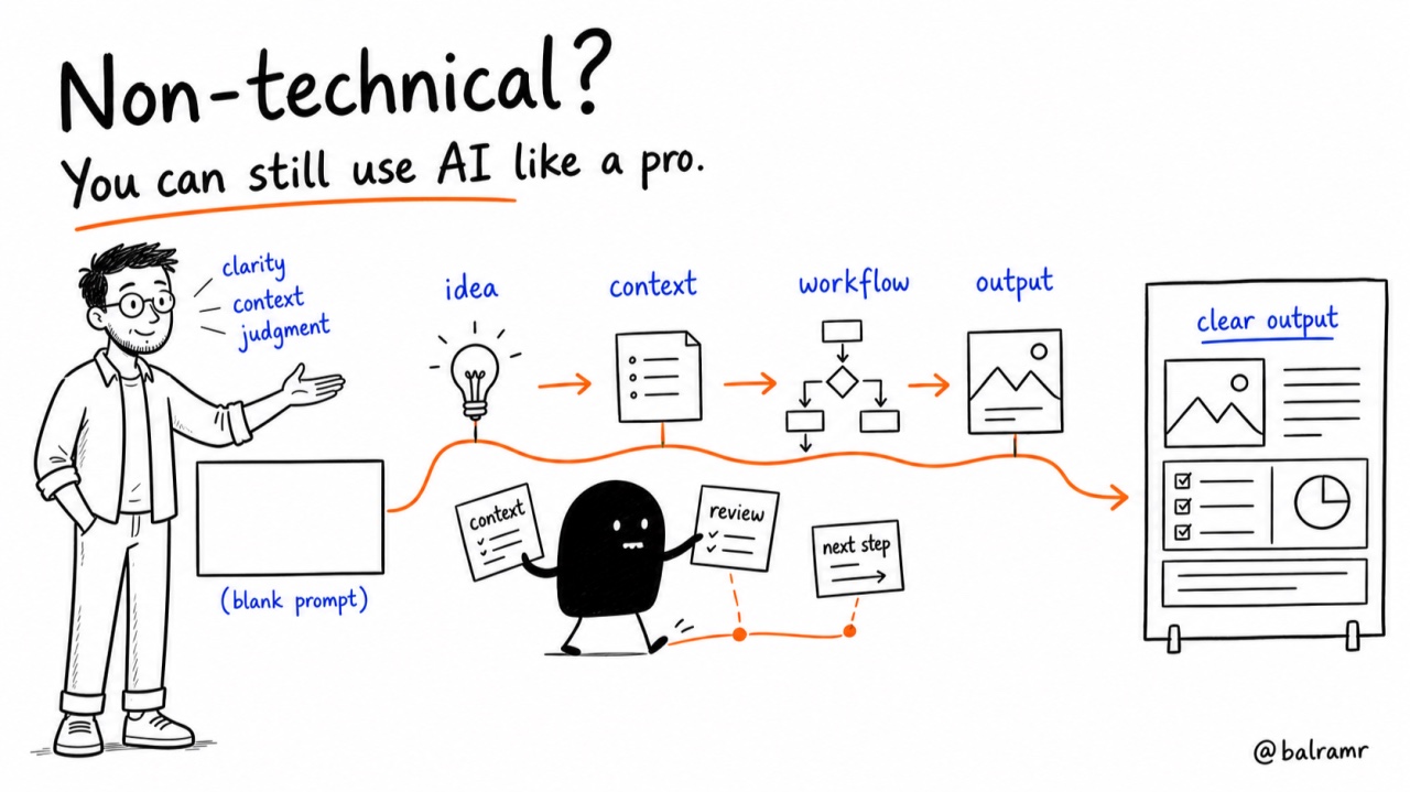 Non-technical? Use AI like a pro. article artwork